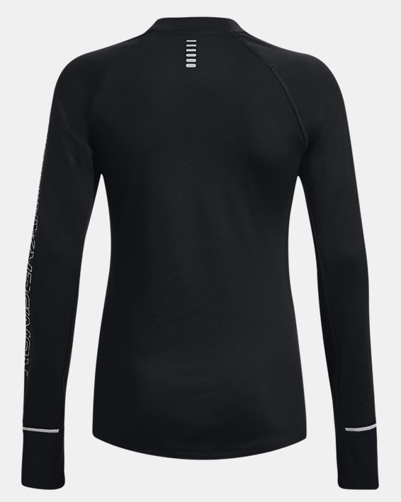 Women's UA OutRun The Cold Long Sleeve, Black, pdpMainDesktop image number 6